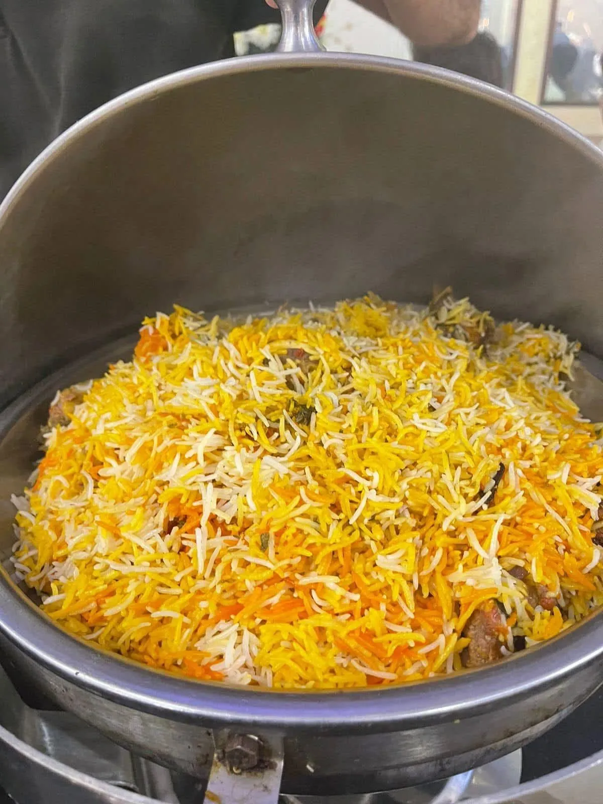 Chicken biryani, part of the Shakeel Pakwan main course menu